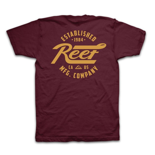 Fasten Short Sleeve Tee - Burgundy
