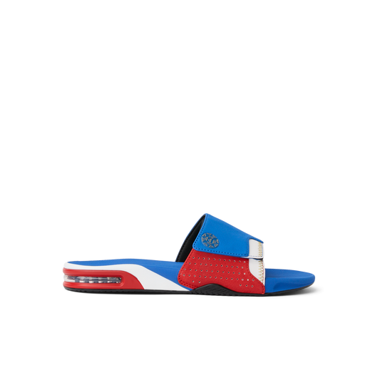Fanning Slide - Blue/White/Red