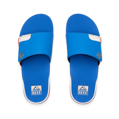 Fanning Slide - Blue/White/Red