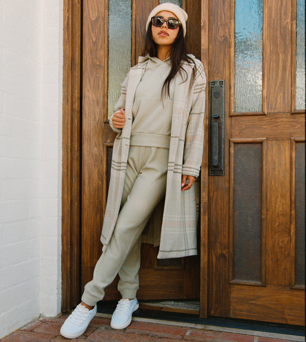Beverly Knit Trench - Desert Sage